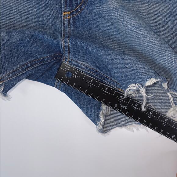 Gap Shorts Womens 0R 25 (29x4) Blue High Rise Stride Short Dark Wash Denim - Picture 9 of 9